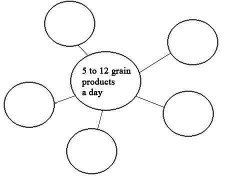 5 to 12 grain products a day