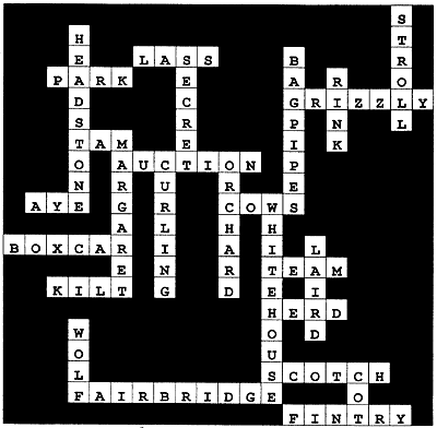 crossword puzzle