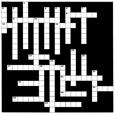crossword puzzle