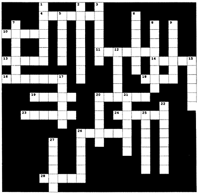 crossword puzzle