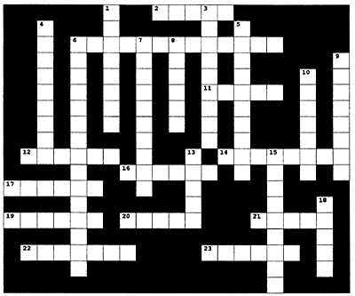 crossword puzzle