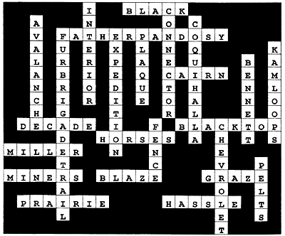 crossword puzzle