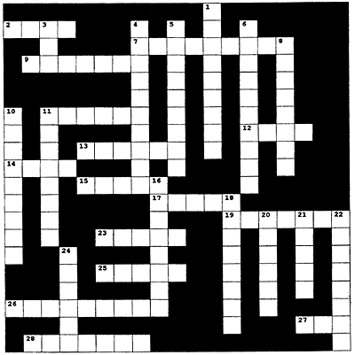 crossword puzzle