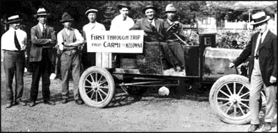  First car driven from Carmi to Kelowna