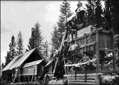 Rock crusher used in road building