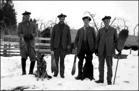 The Laird and his curling team