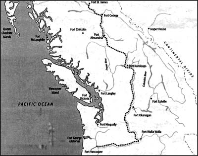 Map of Fur Brigade Trail