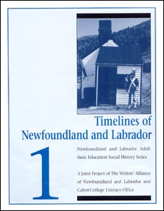 graphic: book cover for Timelines of Newfoundland and Labrador