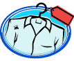 A shirt ready for drycleaning