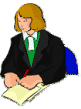 A judge writing a will