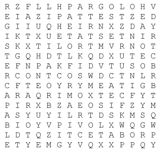 A word search