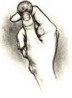 A hand holding a coin