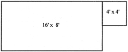 16x8 square + 4x4 square