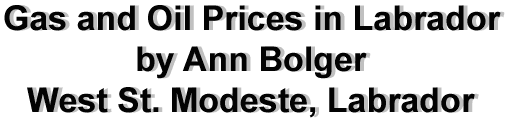 Gas and Oil Prices in Labrador