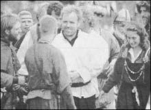 Captain Marel Eggertsson as he arrives at L 'Anse aux Meadows.